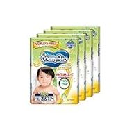 MamyPoko Extra Dry Anti-Mosquito Tape, XL, 36 Count, (Pack of 4)
