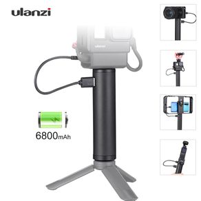 Ulanzi BG-2 6800mAh Power Selfie Stick Handgrip for Gopro 7 6 5 Black Grip Stick Type-C Power Supply for Go pro Hero Accessories