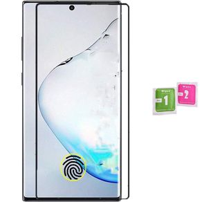 Full Black 3D tempered glass screen Protector covers 100 LCD Compatible SAMSUNG GALAXY NOTE 10 PLUS