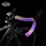 Bicycle Handlebar Tape Light Reflective Bike Bar Tape Road Bike Tape Wrap Pu Leather Cycling Handlebar Tapes Bicycle Accessories