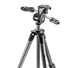 Manfrotto MF T MKCOMPACTADV-BK Compact Advanced Aluminium Tripod with 3-Way Head, Black