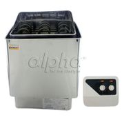 Free shipping 6KW220-240V 50HZ Stainless steel sauna heater with switch controller  comply with the CE standard