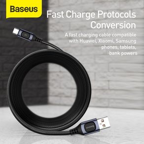 Baseus USB Type C Cable for Huawei P30 Pro Mate 30 P20 USB C Cable Type-C Fast Charging USB-C Data Cable 5A 2M/1M USB Cable