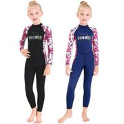 Hot Kids Girls Boys Diving Suit Neoprenes Wetsuit Children For Keep Warm One-piece Long Sleeves UV Protection Swimwear 2020