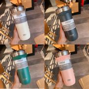 TYESO Tumbler Cup Bottle with Straw Thermos Cup Coffee Cup 304 Stainless Steel Vacuum Flask Thermos Mug Water Bottle Botol Air 保温杯 咖啡杯