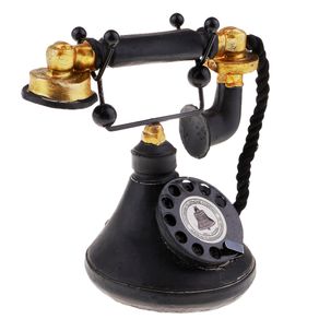 BolehDeals Vintage Antique Rotary Telephone Corded Retro Phone Home Decoration