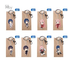 Fancyqube Anime Acrylic Darling In The Franxx Cartoon Keychain Pendant Accessories Cute Key Rings Modern