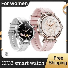 CF32 Smart Watch For Women With Diamonds 1.27-inch HD Screen Bluetooth Call Heart Rate Sleep Monitor Fashion Sports Smartwatch