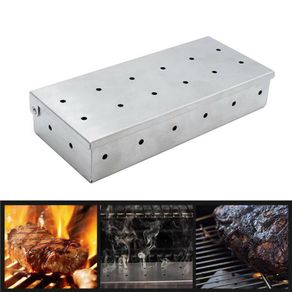 Smoker Box Creative Stainless Steel Wood Chip Smoking Box BBQ Grill Accessories