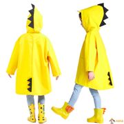  Cute Small Dinosaur Waterproof Polyester Rain Coat Boy Children Girls Kindergarten Student Baby Raincoat 