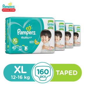 Pampers Baby Dry Tape XL40x4 - 160 pcs - Extra Large Baby Diaper 12-16kg