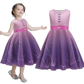 Kids Girls Costume Frozen Elsa Anna Cosplay Party Princess Dress