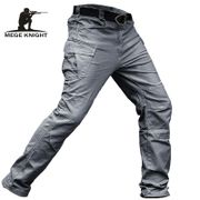 MEGE Tactical Pants Men Military Clothing Cargo Pants Army Casual Style Combat Trousers Cotton Stretch Multi pocket Dropshipping