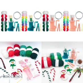 kool Portable-Braided Hand Knitting Machine Embellishment Knit Loom with Hand Cranks