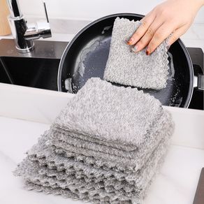 Bamboo Charcoal Dish Towel, Microfiber Dish Cloth, Household