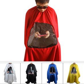 Vanker-Hairdresser Hair Cutting Gown Cape Barber Apron With Viewing Window