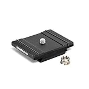 Manfrotto 200PL-PRO Quick Release Plate, Compatible with Manfrotto 200PL, 1/4 Screws, 3/8 Screw Conversion, Large and Small Ring Included