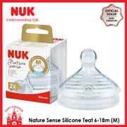NUK Nature Sense Silicone Teat 6-18 months (M Size/ L Size)