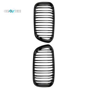 Gloss Black Diamond Meteor Front Kidney Grill Grille For BMW F20