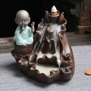 Mountain River Handicraft Incense Holder Backflow Ceramic Burner Censer