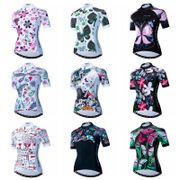 Weimostar Women Cycling Jersey Bike Top Shirt Summer Short Sleeve MTB Clothing Ropa Maillot Ciclismo Racing Bicycle Clothing Cat
