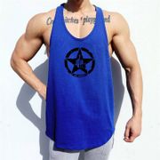 Muscleguys Brand Gym Clothing Mesh Bodybuilding Stringer Tank Top Men Fitness Sleeveless Shirt Running Vest Singlets Tanktop