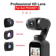 For DJI OSMO POCKET 2 Portable Large Wide-Angle Lens Professional HD Magnetic Structure Lens Handheld Gimbal Camera Accessories