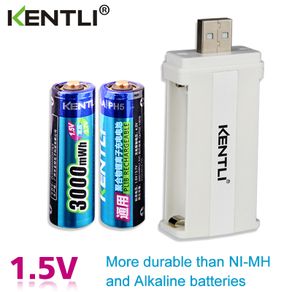 KENTLI 1.5v 1180mWh AAA rechargeable Li-polymer li-ion polymer