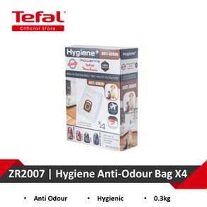 Tefal Vacuum Cleaner Hygiene Plus Anti-Odour Bag X 4 ZR2007