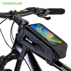 Phone Holder Waterproof Cycling Front Frame Bicycle Pannier