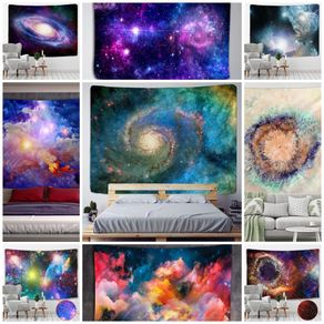 Galaxy Universe Space Tapestry Stars Wall Hanging Hippie Retro Home Decor Yoga Beach Mat Tapiz Witchcraft Wall Cloth Tapestries