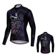XINTOWN black Outdoor Sports Cycling Jersey Spring Summer Bicycle Long Sleeves MTB Clothing Shirts Wear Bike Jersey