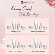 Ms GLOW ALL Package Face / WHITENING SERIES / ACNE SERIES / Luominous SERIES / Ultrathimate SERIES