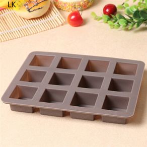 Square Muffin Pan Non Stick Pan 12 Cavity Small Cupcake Pan Mould