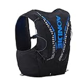 Trail Running Backpack,12L High Capacity Vest Bag,Designed for Trail Running, Blue&black L/Xl, Large