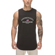 Muscleguys Brand Clothing Bodybuilding stringer tank top Mesh Gym sleeveless men Fitness Vest Singlet sportswear workout tanktop