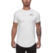 Mesh Sport Men Fashion Sportswear Fitness Tshirts Running T Shirt Short Sleeve Mesh Quick Dry Bodybuilding Gym Training Shirt