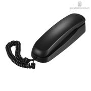 ✍✔Good&P  Mini Desktop Corded Landline Phone Fixed Telephone Wall Mountable Supports Mute/ Pause/ Hold/ Reset/ Flash/ Redial Functions for Home Hotel Office Bank Call Center