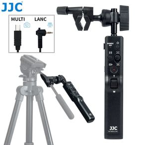 JJC TPR-U1 Tripod Pan Bar Handle Remote Control Grip for Sony Camera Camcorder With MULTI / LANC Terminal ZV-1 FX30 FX3 a7R V a7 IV a7S III II A6400 A6300 A6100 AX53 AX43 AX33 AX100 AX700 AX60 PXW-X70 PXW-Z90V HXR-NX80 CX405 CX455 CX440 CX675 CX680 CX900