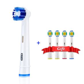 Toothbrush Heads 1 Piece Oral B & 4 Extra Gift Replacement for Oral-B Electric Toothbrush Precision Polishing Flosser Brush Head