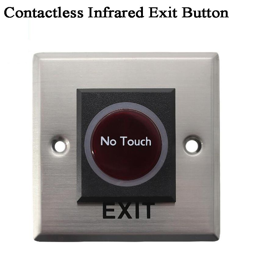 Remote Control Smart IR Sensor Push Buttons No Touch Infrared Door Exit Push  Release Button Switch for Access Control System - AliExpress