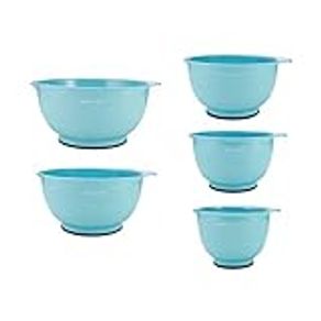 KitchenAid KE178OSAQA Classic Mixing Bowls, Set of 5, Aqua Sky 2