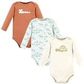 Hudson Baby Unisex Baby Cotton Long-Sleeve Bodysuits, Magical Rainbow 3-Pack, 18-24 Months, Magical Rainbow 3-pack, 18-24 Months