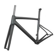 Newest Seraph 700C Road Bicycle Frame  TT-X19  With Axle 100*142mm Black Matte Finish PF30 Disc Brake