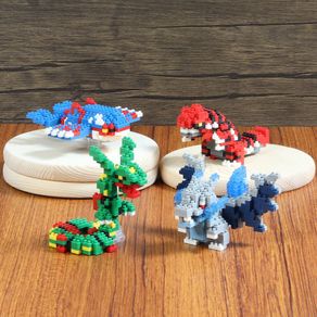 Compatible With Lego Micro-Particle Assembled Building Blocks Educational Toys Adult High Difficulty Pokemon Pi