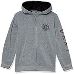 DKNY Boys' Long Sleeve Sweatshirt (More Styles Available), MED Grey HTR, 18