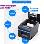 High quality original 80mm thermal receipt printer automatic cutting printing with USB port or Ethernet WIFI POS print
