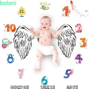Infant Baby Milestone Blanket Photo Photography Prop Blankets Backdrop Cloth Calendar Bebe Boy Girl Photo Accessories