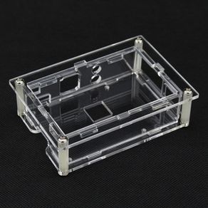 Raspberry Pi 3 Acrylic Case Transparent Shell for 3.5inch Touch Screen Display for Raspberry Pi 3 Model B 3B Plus Enclosure