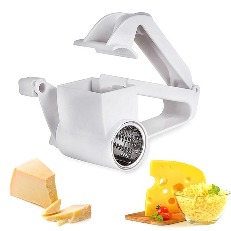 Rotary Cheese Graters Manual Handheld Cheese Cutter With Stainless Steel  Drum Hand Crank Cheese Shredder Kitchen Grater Tool For - Cheese Tools -  AliExpress